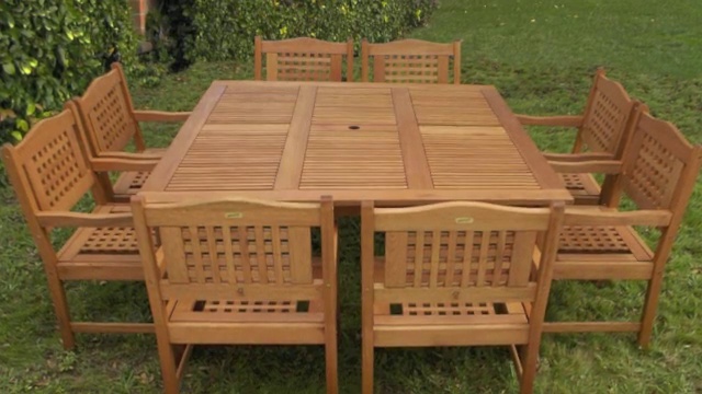 Amazon.com: Amazonia Franklin 9-Piece Outdoor Extendable